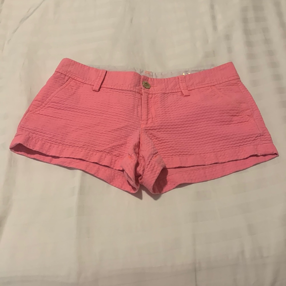 Lily Pulitzer Womens Size4 shorts Hot Pink -100% Cotton